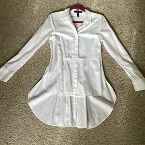 BCBGMaxAzria button down women shirt , white , XS